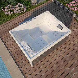 Nouvelle baignoire spa multifonctionnelle en acrylique pour 3 adultes, bain à remous pour l'extérieur, la maison, l'hôtel - Product Image 4