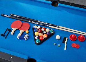 2025 más Popular de alta calidad 4 en 1 multifuncional 7 pies mesa de billar giratoria Snooker Air Hockey mesa de juego para la venta - Product Image 3