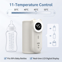 Chauffe-biberon portable sans fil de haute qualité, rechargeable, pour garder au chaud le lait pour bébé, idéal pour les voyages en voiture