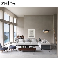 Hochwertige Italienische Design-Wohnzimmermöbel Moderne Stoff-Sektionalsofas Komfortables Modulares Sofa-Set für Villen
