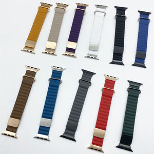 Meilleures ventes - Nouveau <span class=keywords><strong>bracelet</strong></span> magnétique de haute qualité au design unique pour <span class=keywords><strong>Apple</strong></span> <span class=keywords><strong>Watch</strong></span> 10 - <span class=keywords><strong>Bracelet</strong></span> de montre intelligente en <span class=keywords><strong>cuir</strong></span> de litchi de luxe - Product Image 2
