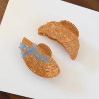 Jolies pinces à cheveux en acétate en forme de croissant, grandes pinces à cheveux style chapeau de paille, accessoires capillaires personnalisables pour femmes pour l'été