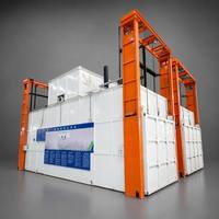 Four de vieillissement à chariot 24 cadres 132KW 380V PLC pour traitement thermique des profilés aluminium T5 T6 Afrique