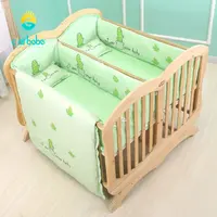 ठोस लकड़ी सामग्री और En71 प्रमाण पत्र बेबी खाट/बच्चे Cribs जुड़वां बिस्तर