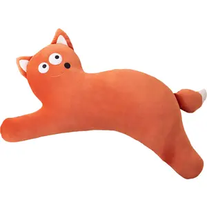 Gốc Dài Mèo Gối Maillard Dễ Thương Sang Trọng Đồ Chơi Đầu Giường Đệm Sofa Anime Cơ Thể Bằng Dài Ném Gối