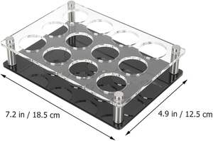Estante de exhibición de copas de vino de plástico portátil cóctel vuelo paleta <span class=keywords><strong>Vodka</strong></span> bandeja soporte de vaso de chupito para suministros de Bar - Product Image 5