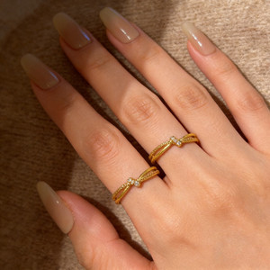 Exquisite Gold Color Finger Rings for Women Fashion Design Opening Ring Daily Jewelry Accessories - Product Image 4