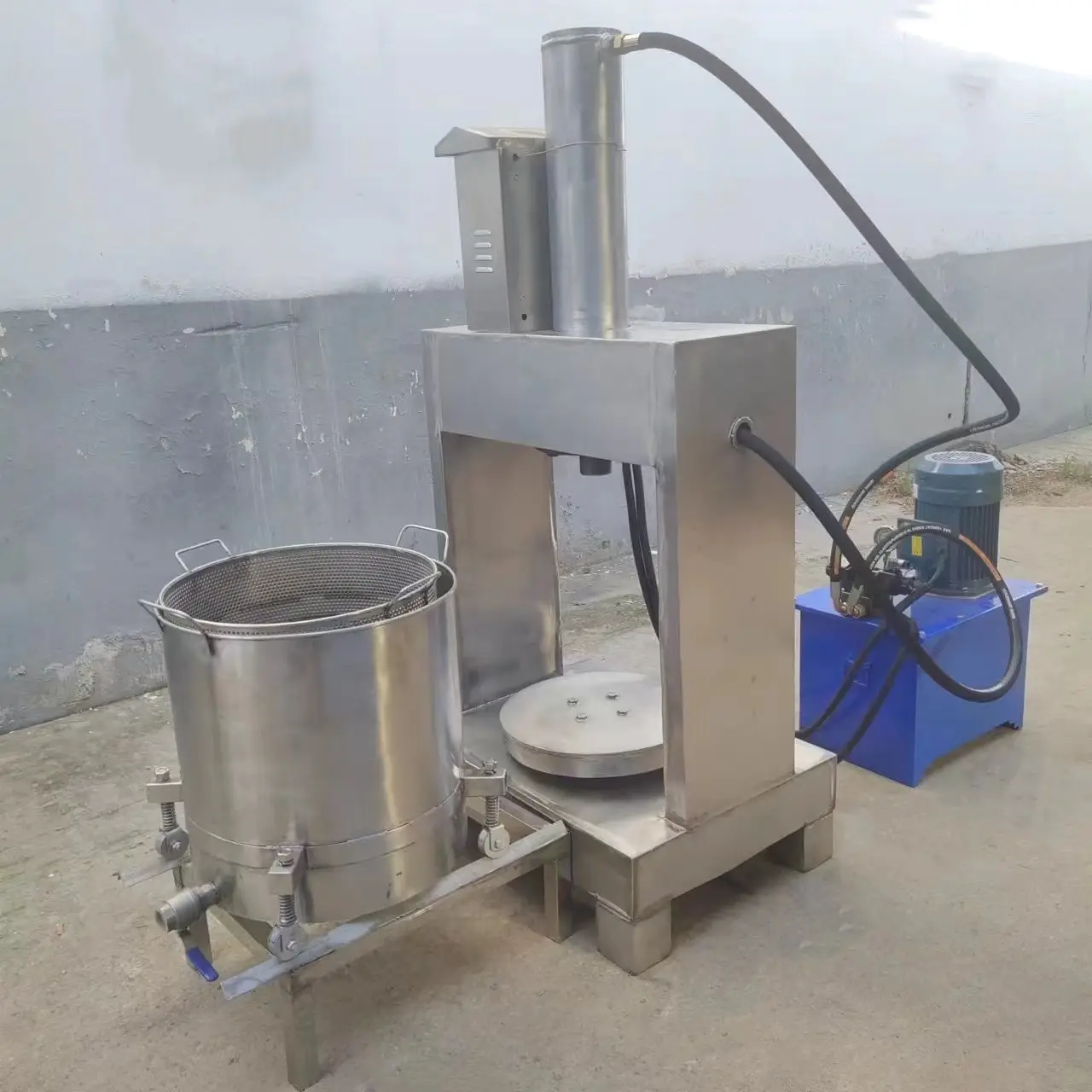 Obst hydraulische saft presse/hydraulische saft presse maschine/hydraulische heidelbeere saft presse