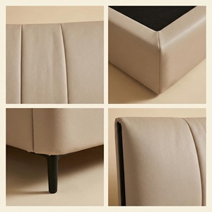 Rahat Modern Konforlu Yumuşak Döşemeli Karyola Hakiki Deri Döşeme Çam Ahşap Yapı Dayanıklı Çevre Dostu 10 Yıl Garantili - Product Image 5