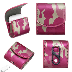 Logotipo personalizado de cuero de la PU brillante auricular caso para Apple <span class=keywords><strong>Airpods</strong></span> inalámbricos - Product Image 4