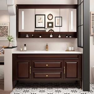 Mobile bagno a colonna con armadietto, specchio smart, lavabo e <span class=keywords><strong>dimensioni</strong></span> personalizzabili, ideale per ville. - Product Image 3