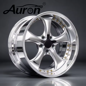 ล้อแม็กซ์อะลูมิเนียมอัลลอย Auron ขนาด 5.5x17 สีทอง ลายหลายก้าน แบบสองชิ้น สำหรับรถยนต์นั่งส่วนบุคคล ปรับปรุงใหม่ ขายส่ง - Product Image 1