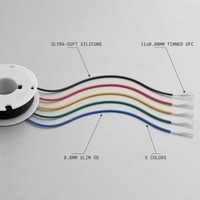 Fil de silicone souple 30AWG, kit DIY assorti de 5 couleurs en boîte, cuivre étamé 200C pour batterie Lipo RC, fil de capteur de tension BMS