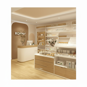 ตู้โชว์เครื่องแต่งหน้าห้างสรรพสินค้าทำจากไม้แนวคิดการออกแบบตกแต่งภายในร้านขายปลีกทันสมัยตามสั่ง - Product Image 1