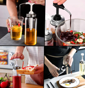 Distributeur de sauce 2025 avec tête de pompe à pression large pour sauces piquantes maison, ketchup et vinaigrettes - Product Image 5