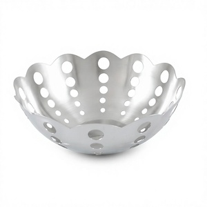 Bol à fruits en acier inoxydable, support de rangement pour fruits et légumes - Product Image 1