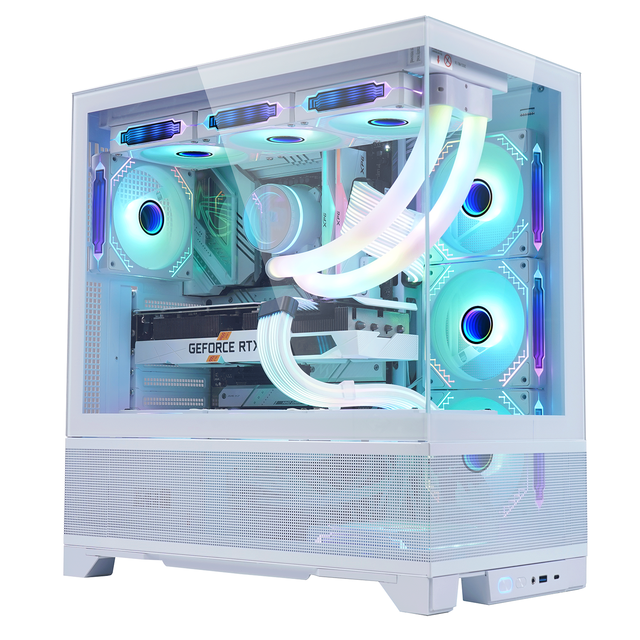 AntarcChill Factory Fashion Design Gaming Computer Cases 0.5mm SPCC Pc Case MATX Gaming Case for PC With RGB Fan