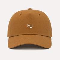 Casquettes de baseball décontractées en sergé de coton brodé, 5 panneaux structurés, visière incurvée, boucle métallique, vente en gros
