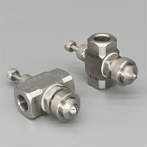 Nueva Boquilla Atomizadora de Aire de Acero Inoxidable con Patrón de Pulverización en Forma de Abanico Plano de Ángulo Amplio, Ángulo de Chorro 28-51 - Product Image 4
