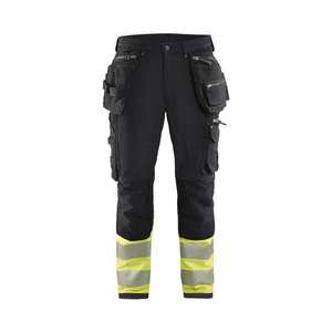 BLAKLADER - 199316429933C144 Pantalones elásticos de 4 vías Hi-Vis Negro/Amarillo-EAN 7330509771792 ROPA DE TRABAJO DE LA HI-VIS - Product Image 1