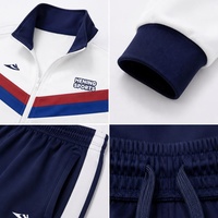 Survêtement pour hommes femmes survêtements d'entraînement personnalisés ensemble coupe-vent de sport pour hommes Football course Jogging entraînement veste de gymnastique