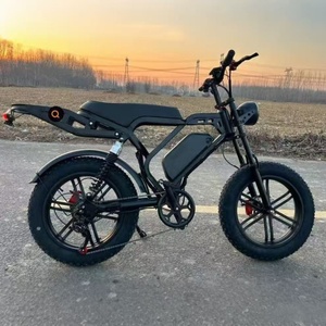 Bicicleta de Montaña con Llantas Gruesas de 20 Pulgadas, Batería de Iones de Litio de 48V, Motor sin Escobillas de 1000W, Bicicleta Eléctrica para Adultos de Dos Ruedas, Diseño de Llantas Gruesas TJK-_31 - Product Image 1