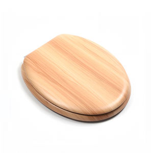 Grão De Madeira Eco-friendly Moldado Assento Sanitário De Madeira com Dobradiças De Metal Adultos Bidé Toilet Seat Cover Non-Electric para Casa Banheiro - Product Image 2