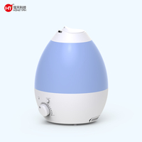 Humidificateur d'air intelligent à évaporation par goutte d'eau électrique OEM ODM, brume fraîche, aromathérapie, capacité de 2,8 L, LED à changement de couleur