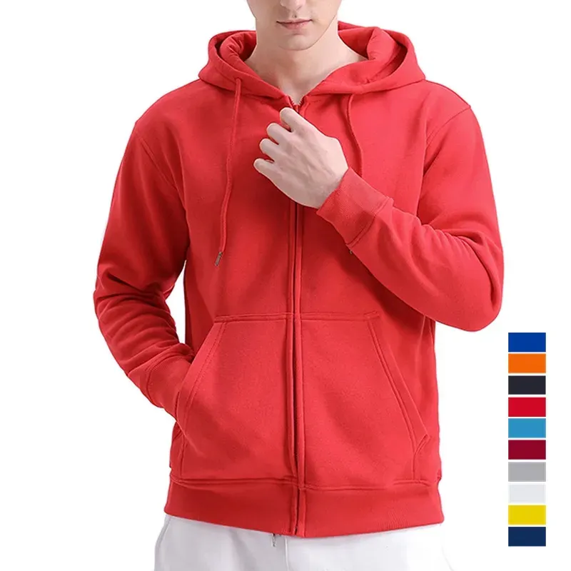 OEM Custom Design Men's Hoodie Sweatshirt Streetwear Long Sleeve Printed Oversized Pullover Zipper Sublimation Hoodies