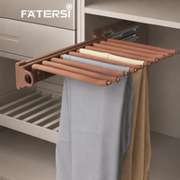 Nouveau 2026 FATERSI Porte-pantalons extractible et détachable à fixation latérale, Accessoires de penderie, Supports de rangement, Quincaillerie de penderie