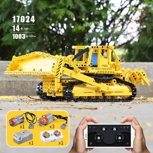 Moule roi 17024 1003 pièces ingénierie série RC D8K <span class=keywords><strong>Bulldozer</strong></span> camion voiture briques modèle technique éducatif jouet Festival cadeau - Product Image 5
