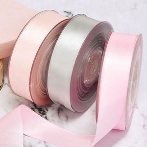 Ruban Double Face <span class=keywords><strong>D</strong></span>écoratif Coloré 100% Polyester 100 Yards Emballage Cadeau Ruban 38mm Ruban Satin pour Les Occasions De Mariage - Product Image 5
