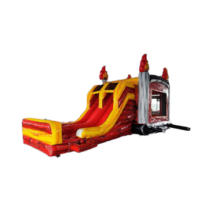 Structure gonflable intérieure unisexe en PVC avec balançoire et toboggan, garantie 3 ans, équipement de parc sportif commercial, livraison maritime - Product Image 1