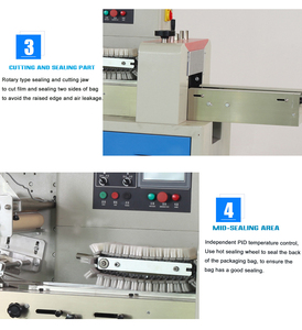 Machine d'emballage automatique de sacs de fermeture arrière pour champignons/poitrines/concombres/asperges - Product Image 3