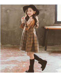 Oferta Especial: Conjuntos de Ropa para Niñas, Diseño de Princesa, Falda y Blusa a Cuadros - Product Image 2