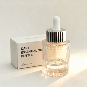 Botella de Vidrio de Alta Transparencia para Aceites Esenciales de 30/50 ml con Gotero y Tapa Dorada para Aromaterapia, Cuidado de la Piel y Aceite Capilar - Product Image 2