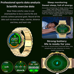 Montre connectée islamique avec logo personnalisé, alarme Qibla, fonction Ramadan, Hajj, prière, or, Relojes - Product Image 4