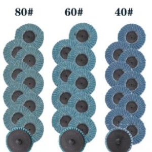 Discos de Láminas Kangxin de 2 Pulgadas (50 mm) y 3 Pulgadas (75 mm) de Zirconio Azul, Discos Abrasivos de Tela para Lijar y Pulir Metal y Madera - Product Image 3