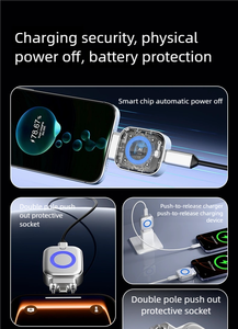 Auto Disconnect AI Smart Recognition Type-<b>C</b> Aluminum Alloy 140W Universal Fast <b>Charging</b> with Overvoltage Protection - Product Image 3