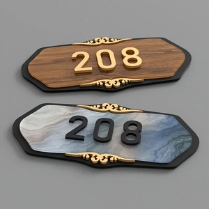 <span class=keywords><strong>Plaque</strong></span> de numéro de maison personnalisée en acrylique rétroéclairée par LED, moderne, résistante à l'eau, illuminée, <span class=keywords><strong>pour</strong></span> extérieur, appartement, hôtel - Product Image 4