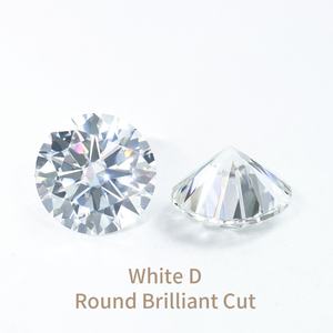 พลอยมอยส์ซาไนต์ทรงกลม น้ำหนัก 1 กะรัต สี D ความสะอาด VVS พร้อมใบรับรอง GRA สำหรับนาฬิกาที่ใช้พลอยมอยส์ซาไนต์ - Product Image 2