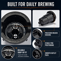 Support de filtre à café en plastique PP réutilisable et résistant à la chaleur, écologique, pièce de rechange pour les cafetières Keurig K-Cup KF-008