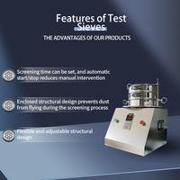 Mini tamis vibrant circulaire avec moteur en acier inoxydable, 1 à 8 couches, pour laboratoire, pour tamisage du sable, équipement d'analyse