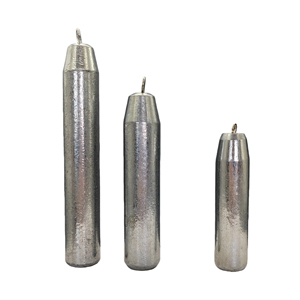 Piombi da Pesca Cilindrici Anulati in Zinco Elettroplaccato Anti-attorcigliamento ad Affondamento Rapido per Pesca in Mare, Acque Profonde, Acqua Salata e Dolce - Product Image 3