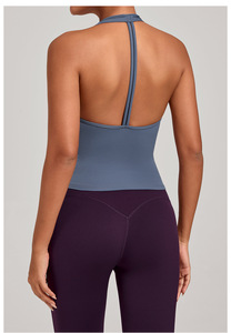 RUIQUIWN OEM Nouveau Débardeur de Yoga Sportif à Col Licou Respirant pour Femme, Idéal pour l'Entraînement et la Course en Extérieur - Product Image 2