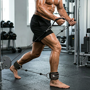 Sangles de cheville réglables en cuir de vachette antidérapantes et robustes, protection avancée pour l'entraînement en salle de sport – Vente chaude - Product Image 1