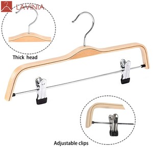 Lavinia legno compensato laminato <span class=keywords><strong>grucce</strong></span> superiori in legno naturale per <span class=keywords><strong>abbigliamento</strong></span> superiore piegate <span class=keywords><strong>grucce</strong></span> in legno di bambù stile per camicia - Product Image 1