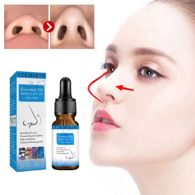 10mlノーズリフトアップエッセンシャルオイルは鼻形成術を高めるプライベートラベルピュアナチュラルケア薄い小さなノーズセラム