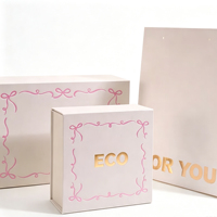 Boîtes à bijoux en papier personnalisées, éco-responsables, nouveau design, forme de livre, rose, pour boucles d'oreilles et colliers, avec logo estampé, pour bijoux