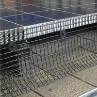 Filet anti-pigeons galvanisé de 8 pouces et 1,3 mm pour panneaux solaires, barrière en treillis métallique anti-oiseaux résistante aux UV pour l'exclusion des oiseaux des panneaux photovoltaïques